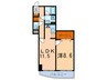オーパスホームズ白山 1LDKの間取り