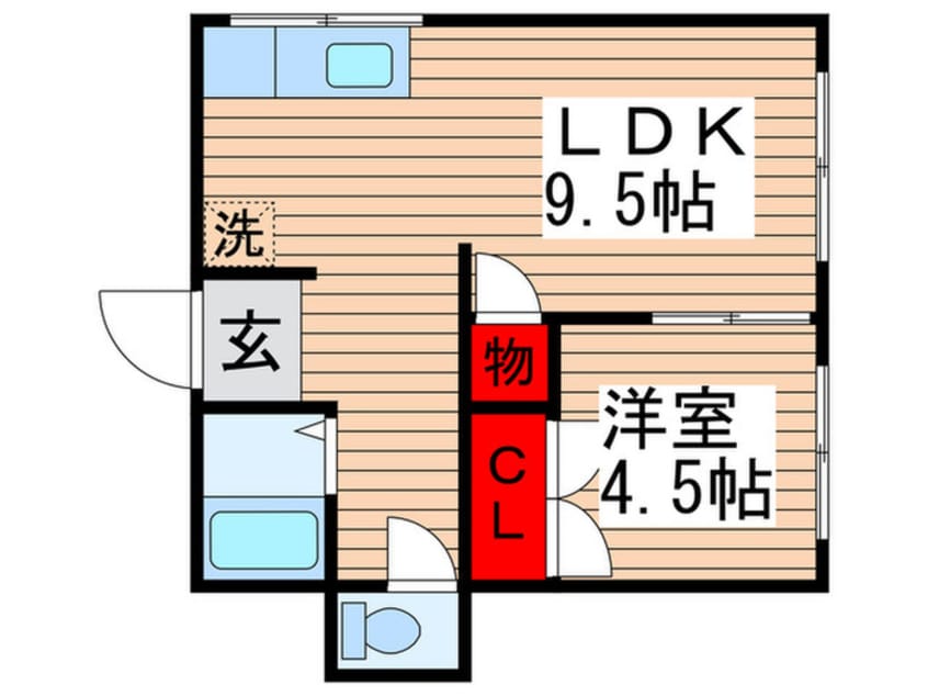 間取図 三信ハイツB棟