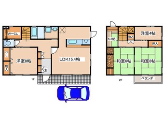 間取図 西橋本1丁目貸家