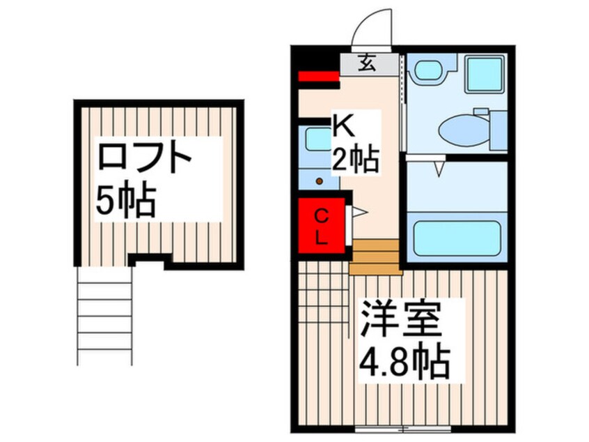 間取図 ハーモニーテラス伊興Ⅱ