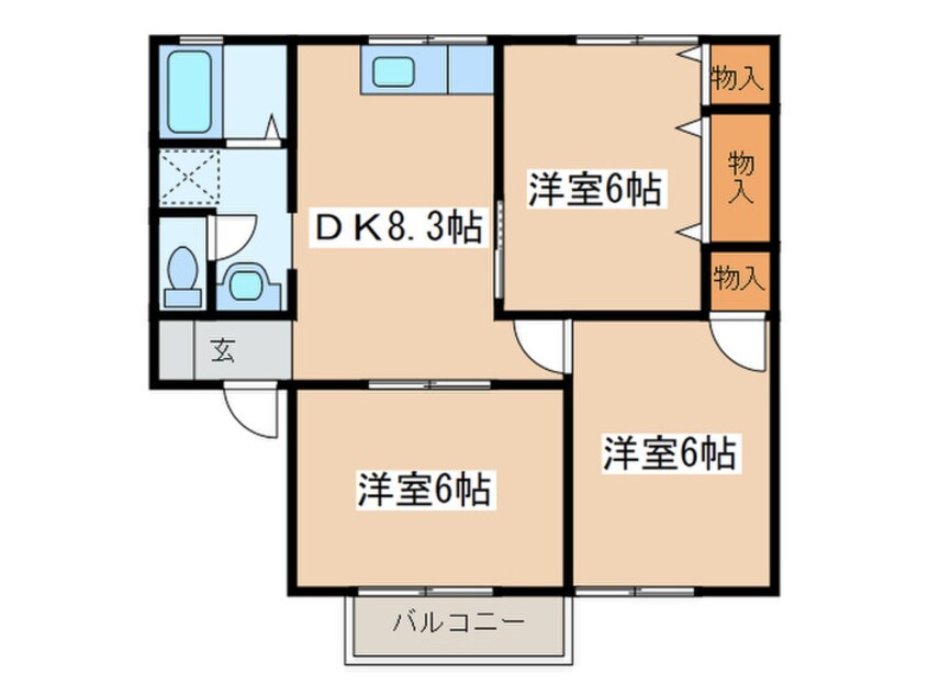 間取図 ハイツスイーダM