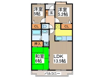 間取図 プリムヴェ－ル新所沢