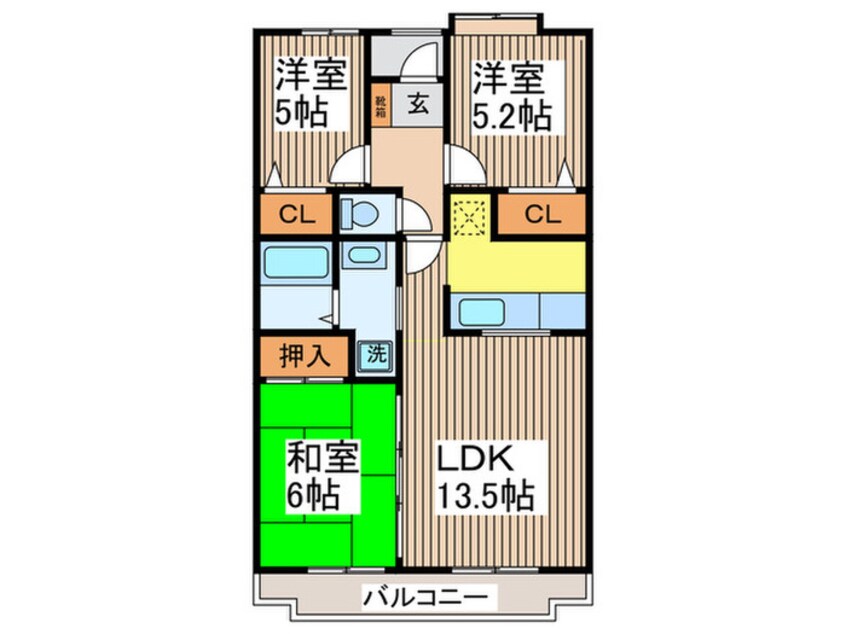 間取図 プリムヴェ－ル新所沢