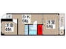 マ・メゾン 2DKの間取り