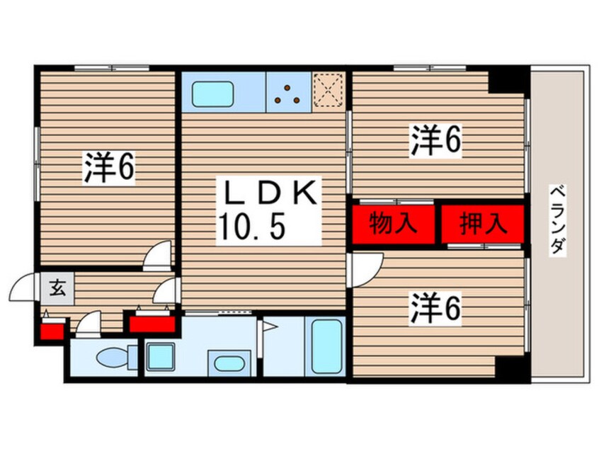 間取図 総建みどりハイム