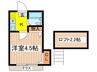 キャッスルハイム 1Kの間取り