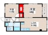 エヴァ－グリ－ン川島 2LDKの間取り
