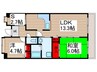 コ－ポレ－ト清瀬駅南４号棟 2LDK+Sの間取り