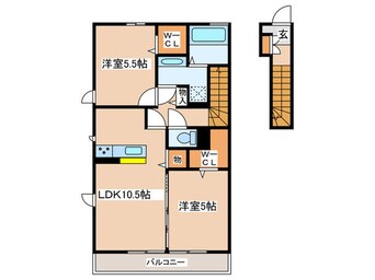 間取図 ヒルサイド・コゼットヒルサイド