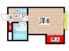 菅ハイツ 1Kの間取り