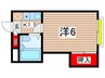 菅ハイツ 1Kの間取り