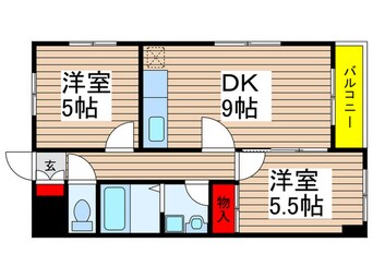 間取図 ハーヴェスト南八幡