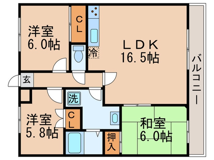 間取り図 ラフィーネ壹番館