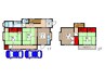 飯能市坂石戸建 4DKの間取り