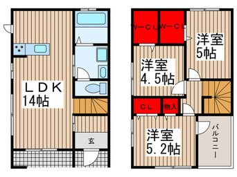 間取図 リ－ブルファイン増富7号棟