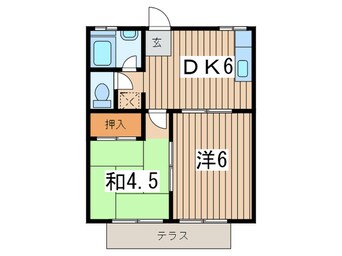 間取図 コ－ポナケイＡ