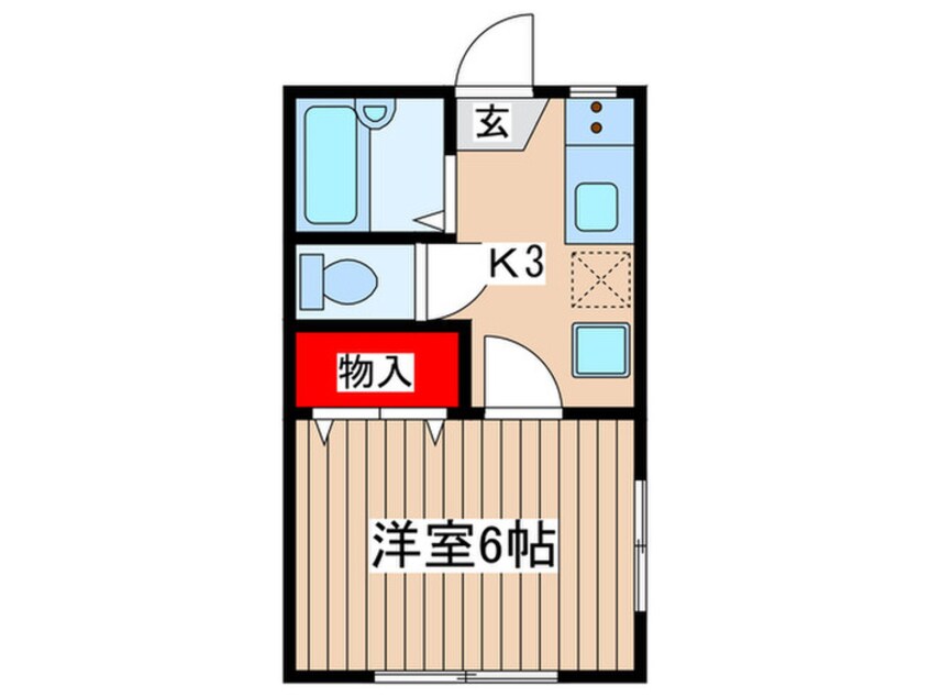 間取図 第３池武屋コ－ポ