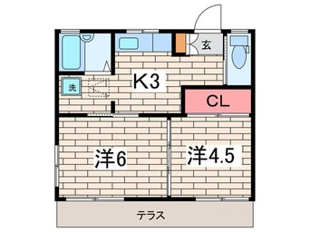 間取図 吉田ハイツC