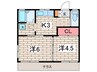 吉田ハイツC 2Kの間取り