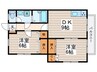 フル－メビア 2DKの間取り