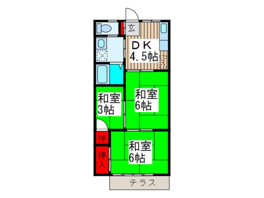 間取図 梅美荘