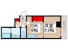 maison　de　ville 1DKの間取り
