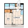 Ｂｏｎｈｅｕｒ Ｅ(ボヌーレ) 1LDKの間取り