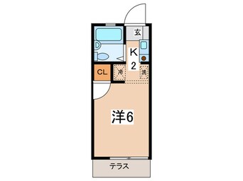 間取図 ハガハイツⅡ