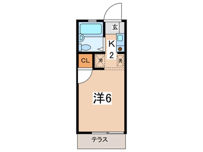 間取図 ハガハイツⅡ