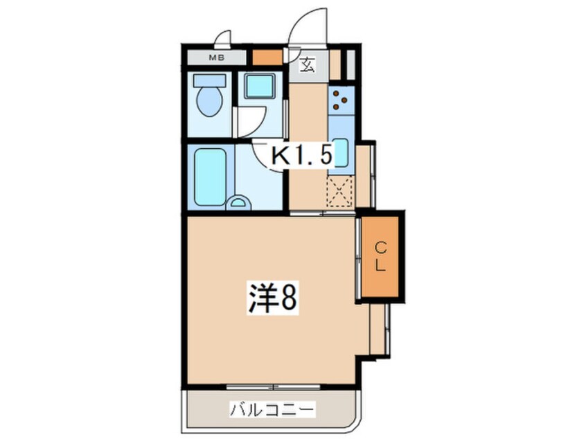 間取図 ルパルク松ヶ枝