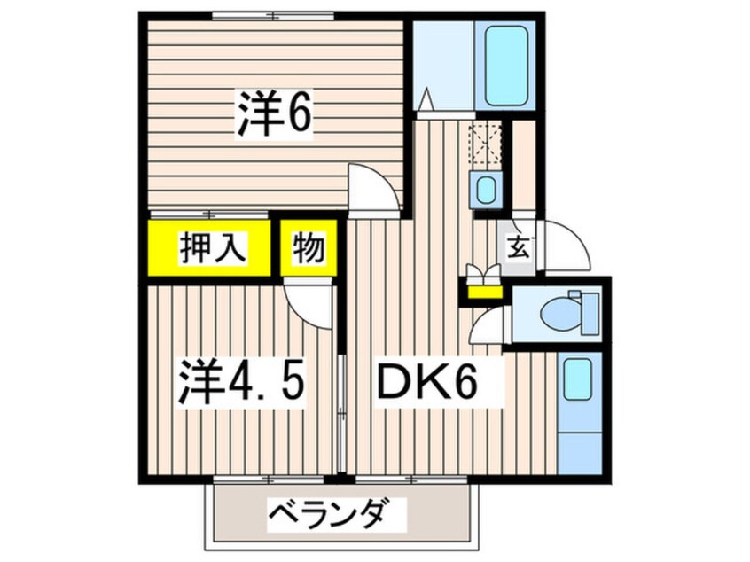 間取図 エトワール馬堀
