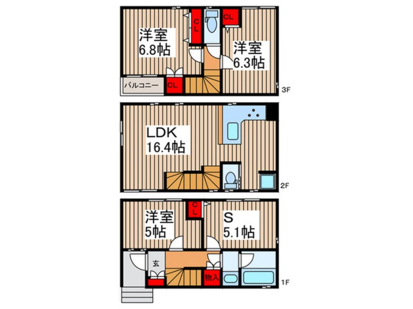 間取図 Kolet東浦和#11