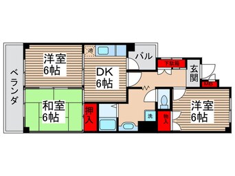 間取図 リシェス久米川２号館