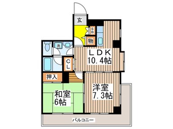 間取図 リシェス久米川２号館