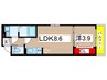 アリアトール 1LDKの間取り