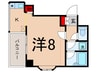 サンライズビル 1Kの間取り