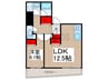 N-flats三ノ輪 1LDKの間取り