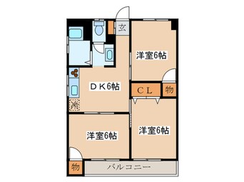 間取図 ルミエ－ル山合