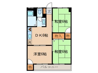 間取図 ルミエ－ル山合