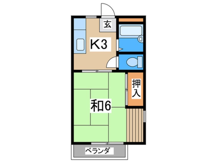 間取図 ハイツ足立