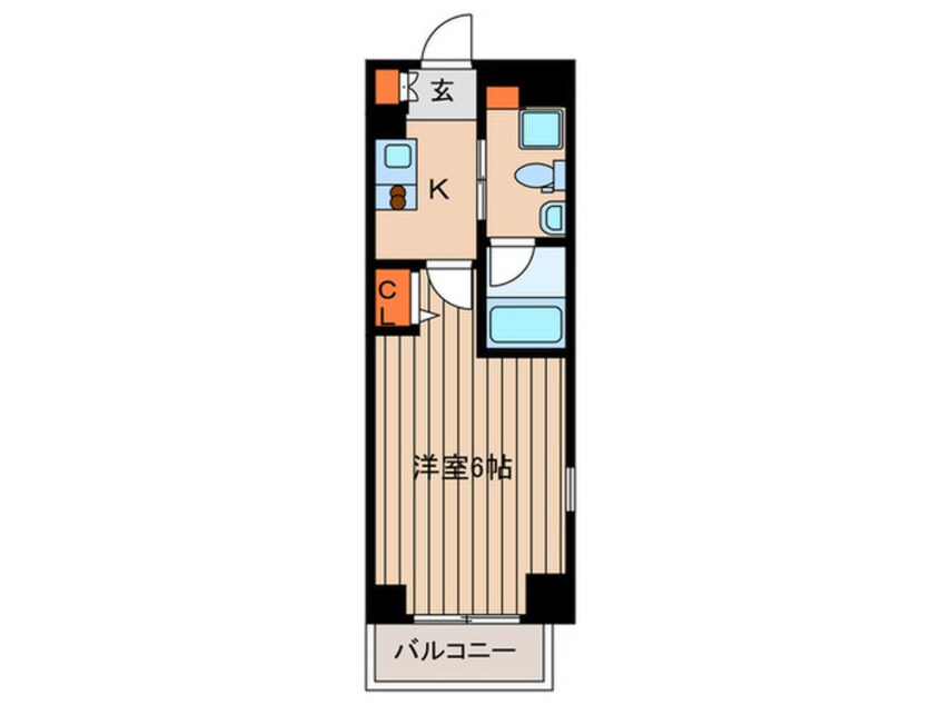 間取図 ヴェルト府中（８０１）