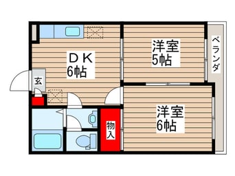 間取図 錦グリ－ンハイツ２号館