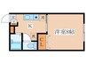 リバ－ハイツ 1Kの間取り