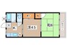 いそみ荘 2Kの間取り