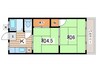 いそみ荘 2Kの間取り