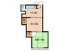 遠山コーポ 2Kの間取り