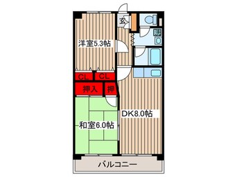 間取図 フロ－ラルＪＵＮ