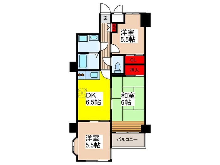 間取り図 セザ－ル大宮本郷町（３０２）