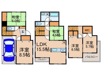 間取図 中井２丁目戸建