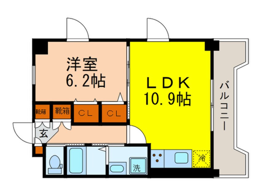 間取図 アンソレイユ氷川台